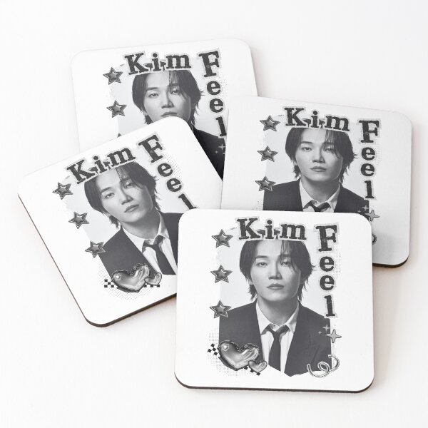 Item preview, Kim Feel Kpop Solo Artist Black and White Collage Digital Art Portrait designed and sold by AJUNICE STUDIO.