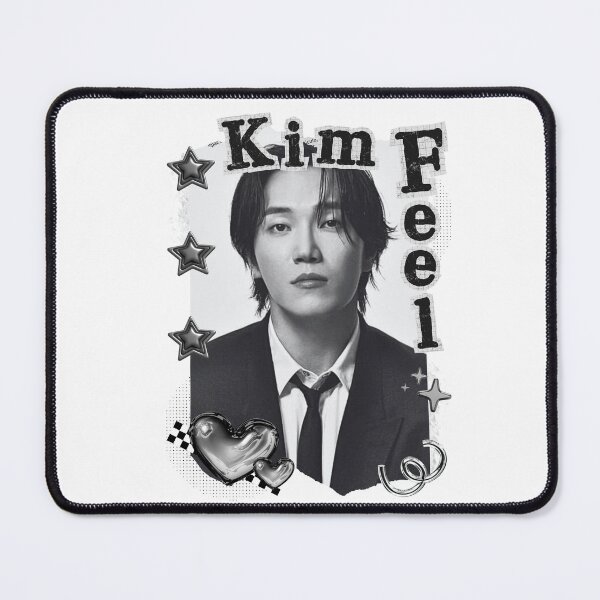 Item preview, Kim Feel Kpop Solo Artist Black and White Collage Digital Art Portrait designed and sold by AJUNICE STUDIO.