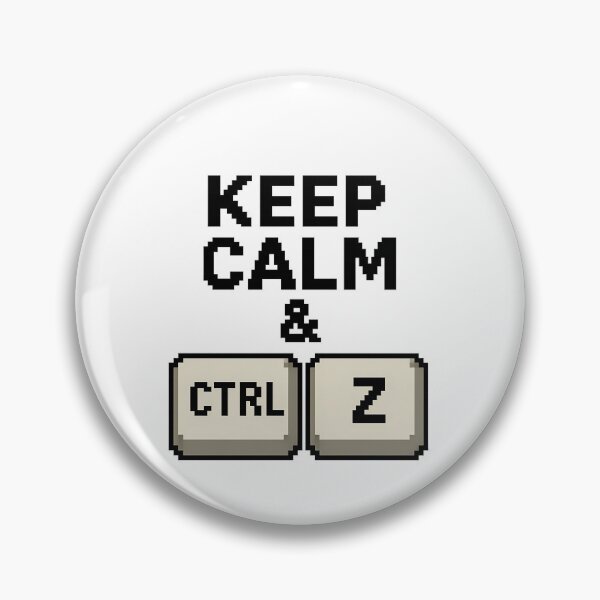 Item preview, Keep Calm & Ctrl+Z - Funny Retro Computer Design with Keyboard Keys designed and sold by EmilTheRat890.