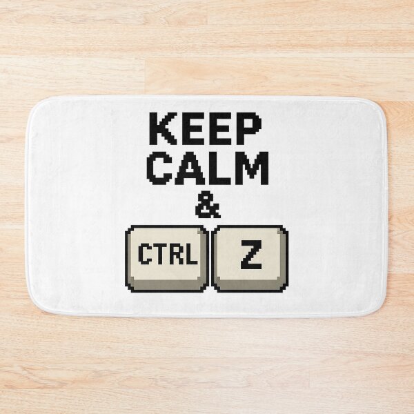 Item preview, Keep Calm & Ctrl+Z - Funny Retro Computer Design with Keyboard Keys designed and sold by EmilTheRat890.
