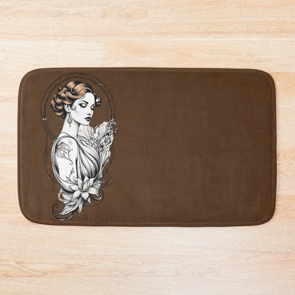 Item preview, Portrait of a woman in Art Nouveau style, romantic designed and sold by IHImage.