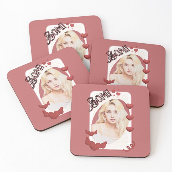 Item preview, Jeon Somi Korean Solo Artist Card Red Aesthetic Collage Design designed and sold by AJUNICE STUDIO.