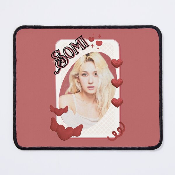 Item preview, Jeon Somi Korean Solo Artist Card Red Aesthetic Collage Design designed and sold by AJUNICE STUDIO.