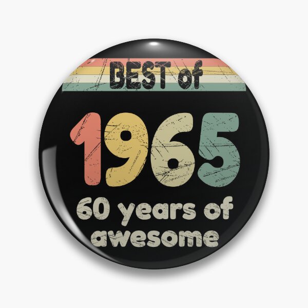Item preview, Vintage 1965 – 60 Years of Awesome Retro Birthday Gift designed and sold by PictorGraf.