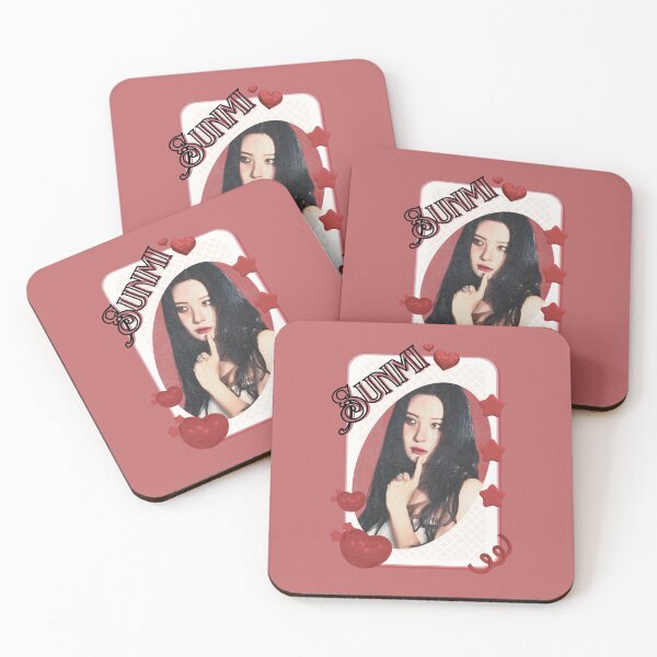 Item preview, Sunmi Korean Solo Artist Card Red Aesthetic Collage Design designed and sold by AJUNICE STUDIO.
