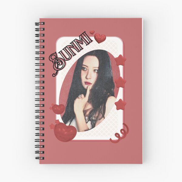 Item preview, Sunmi Korean Solo Artist Card Red Aesthetic Collage Design designed and sold by AJUNICE STUDIO.