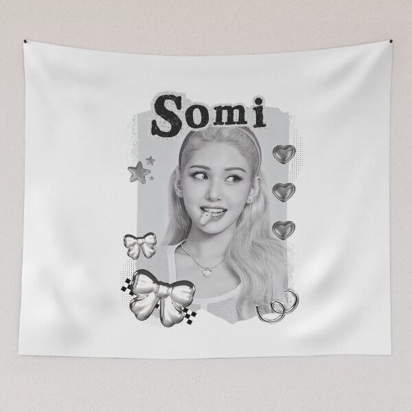 Item preview, Jeon Somi Kpop Solo Artist Black and White Collage Digital Art Portrait designed and sold by AJUNICE STUDIO.