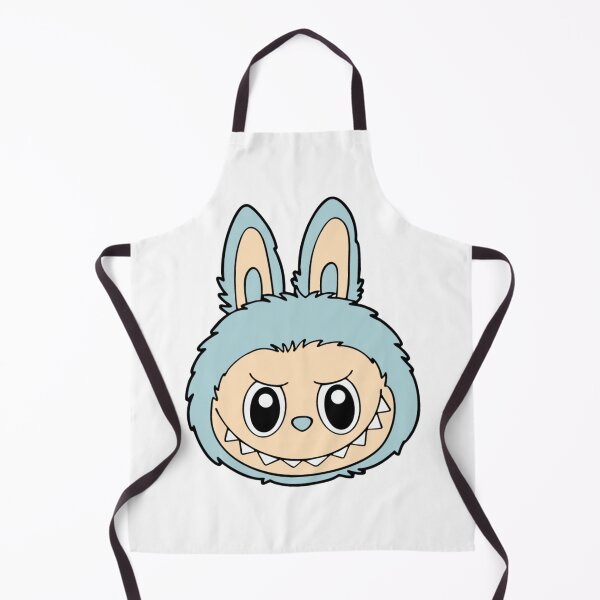 Item preview, “Blue Labubu Bunny Head – Soft Mischief Meets Bold Grin | Cute Monster Face Art” designed and sold by violetteskyart-vioart.