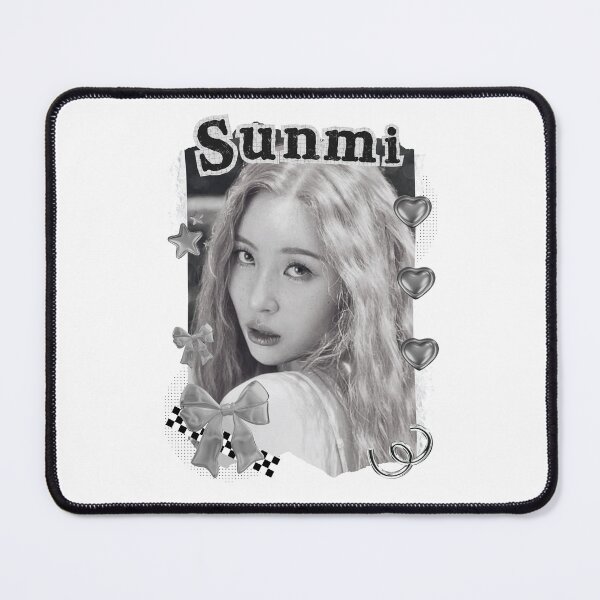 Item preview, Sunmi Kpop Solo Artist Black and White Collage Digital Art Portrait designed and sold by AJUNICE STUDIO.