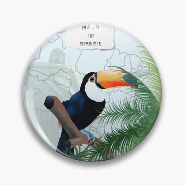 Item preview, Made in Brazil – Tropical Art with Toucan and Christ the Redeemer designed and sold by Cinthya-cds.