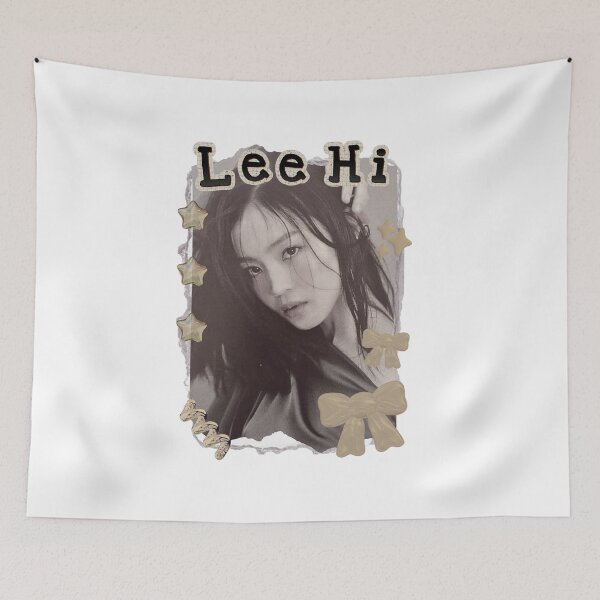 Item preview, Lee Hi Korean Solo Artist Scrapbook Collage Cozy Y2K Vintage Design designed and sold by HELL0WBELLO.