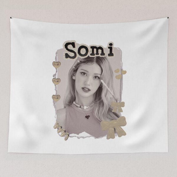 Item preview, Jeon Somi Korean Solo Artist Scrapbook Collage Cozy Y2K Vintage Design designed and sold by HELL0WBELLO.