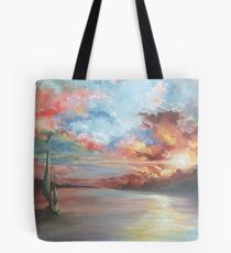 Bolsa de tela Navega al atardecer