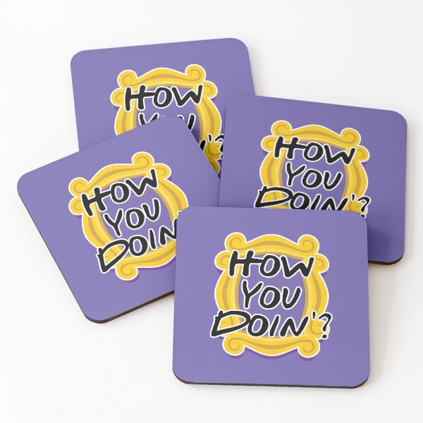 Item preview, Friends TV Show How you doing Rachel Ross Joey Chandler Monica Phoebe designed and sold by Captain Banjo.