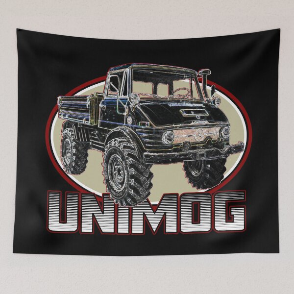 Item preview, UNIMOG oldschool (black background) designed and sold by Groenendijk.
