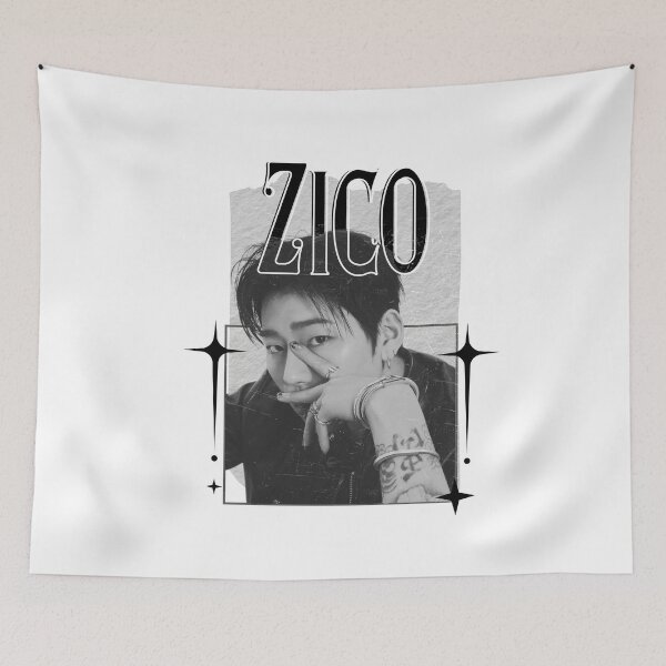 Item preview, Zico Korean Solo Artist Scrapbook Collage Cozy Y2K Vintage Design designed and sold by HELL0WBELLO.