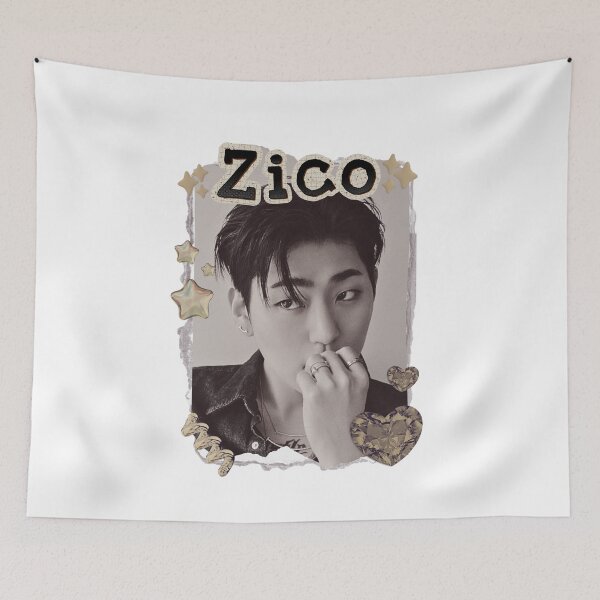 Item preview, Zico Korean Solo Artist Scrapbook Collage Cozy Y2K Vintage Design designed and sold by HELL0WBELLO.