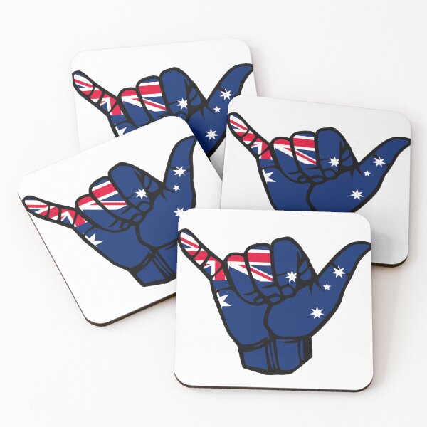 Item preview, Australia Flag Hang Loose Shaka Hand - Aussie designed and sold by LeoDaVinki.