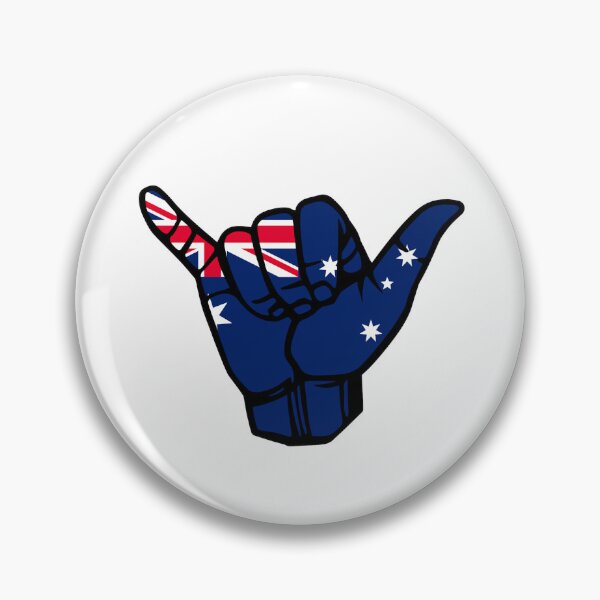 Item preview, Australia Flag Hang Loose Shaka Hand - Aussie designed and sold by LeoDaVinki.