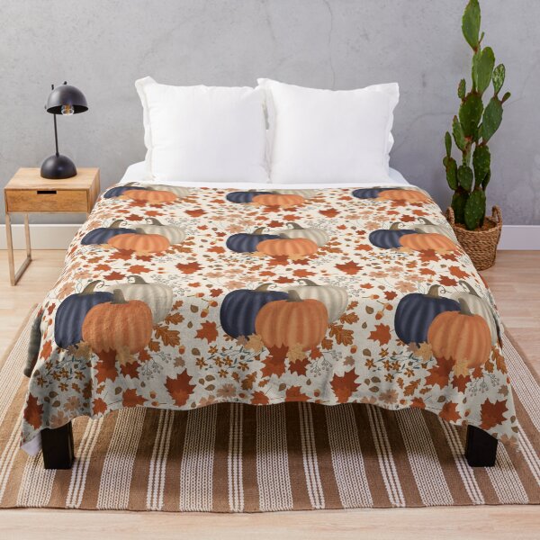 Item preview, Rustic Fall Autumn Pumpkins Floral Leaves designed and sold by idovedesign.