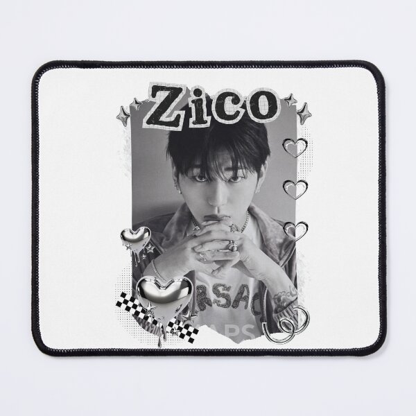Item preview, Zico Kpop Solo Artist Black and White Collage Digital Art Portrait designed and sold by AJUNICE STUDIO.