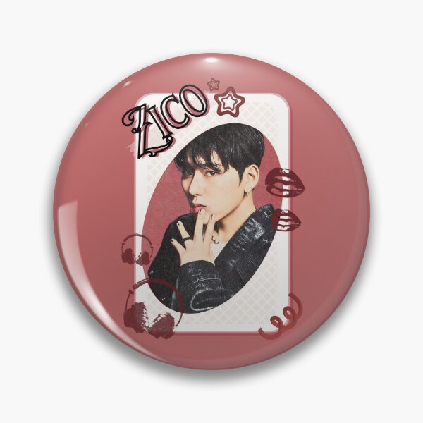 Item preview, Zico Korean Solo Artist Card Red Aesthetic Collage Design designed and sold by AJUNICE STUDIO.