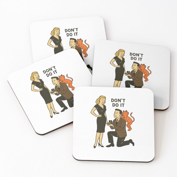 Item preview, Funny Marriage Proposal – Don’t Do It Retro Style PNG designed and sold by Aucia.
