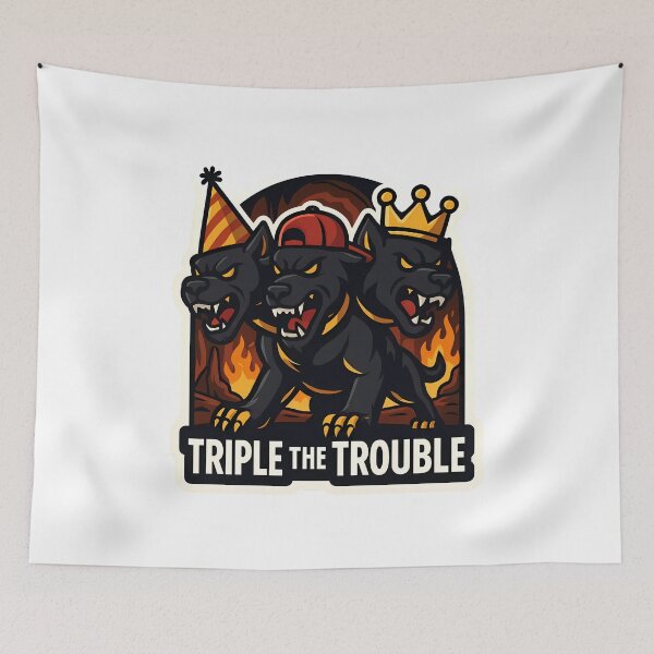 Item preview, Triple The Trouble - Cerberus designed and sold by Cheerioza.