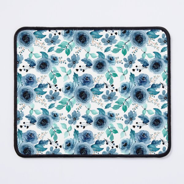 Item preview, blue floral design designed and sold by upupupshop.