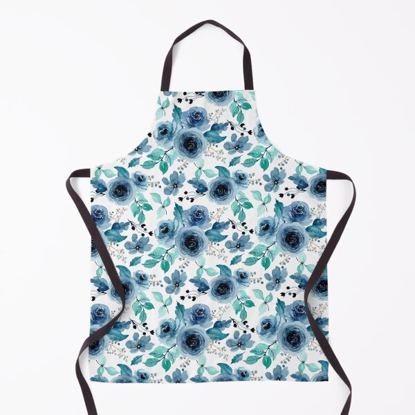 Item preview, blue floral design designed and sold by upupupshop.