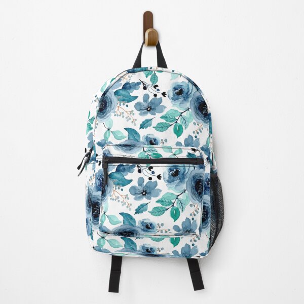 Item preview, blue floral design designed and sold by upupupshop.