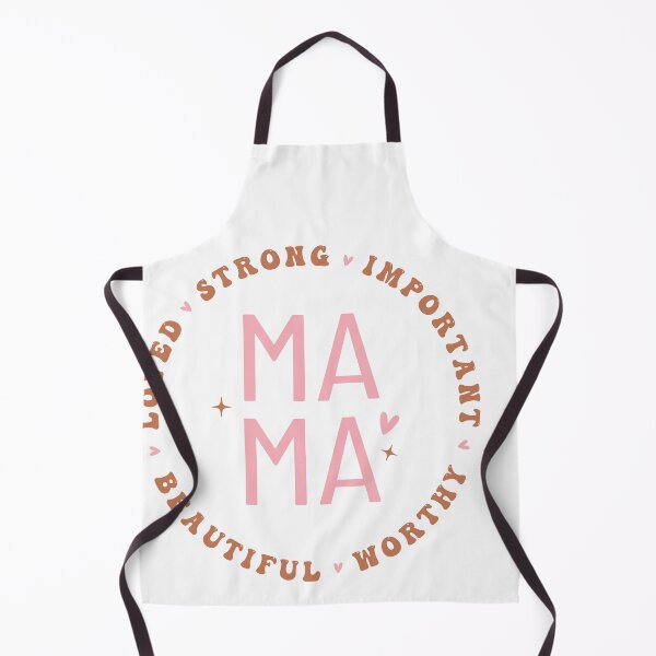 Item preview, Loved, Strong, Important, Beautiful, Worthy Mama – Empowering Mom Quote designed and sold by artcultreone.