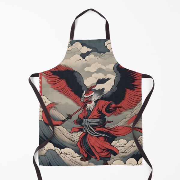 Item preview, Storm Cliff Tengu – Edo Period Mythical Japan Art designed and sold by Vandy Fullam.