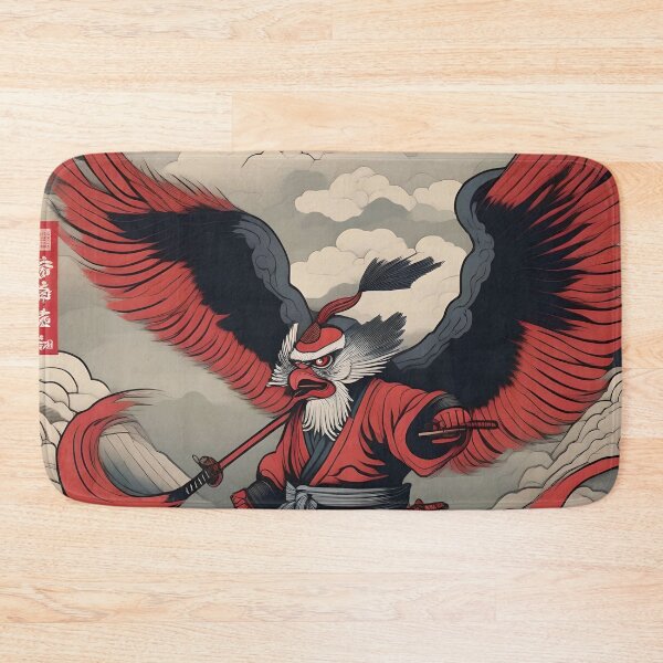 Item preview, Storm Cliff Tengu – Edo Period Mythical Japan Art designed and sold by Vandy Fullam.