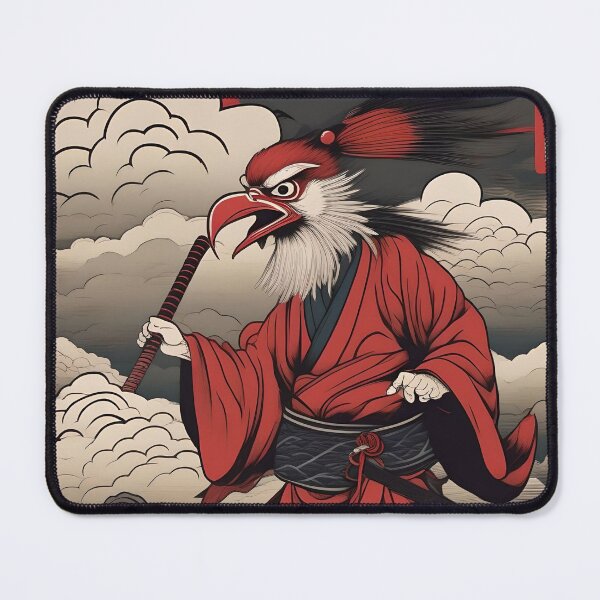 Item preview, Red Mask Tengu – Vintage Japanese Yokai Ukiyo-e designed and sold by Vandy Fullam.
