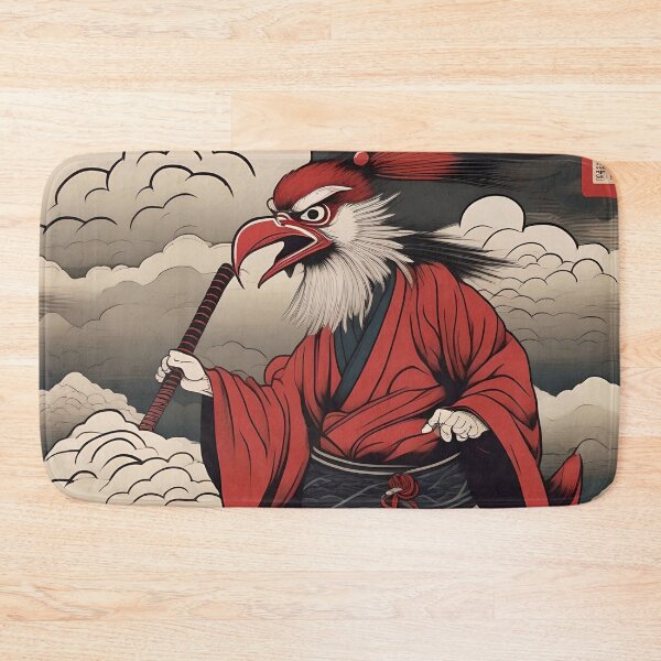 Item preview, Red Mask Tengu – Vintage Japanese Yokai Ukiyo-e designed and sold by Vandy Fullam.