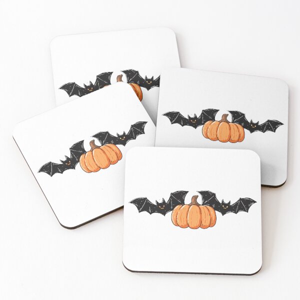 Item preview, Bats and a pumpkin designed and sold by MendaciousMina.