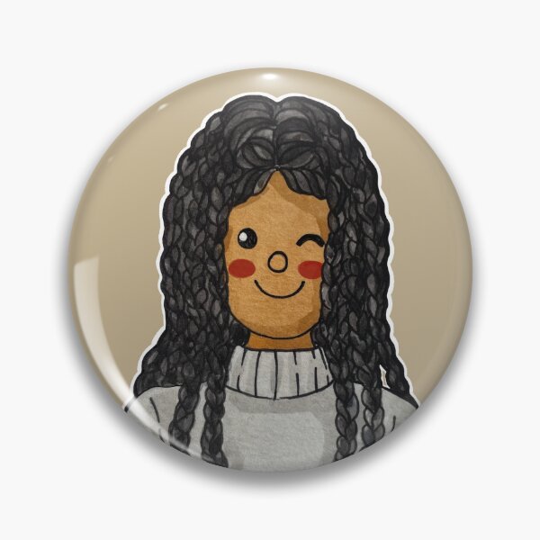 Item preview, Adorable Black Girl Illustration – Watercolor Long Braided Hair Cartoon Art designed and sold by PangmulCartoon.