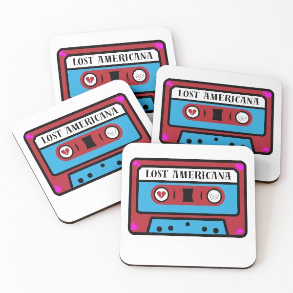 Item preview, Cassette Lost Americana red designed and sold by Spooky Sticker Lady.