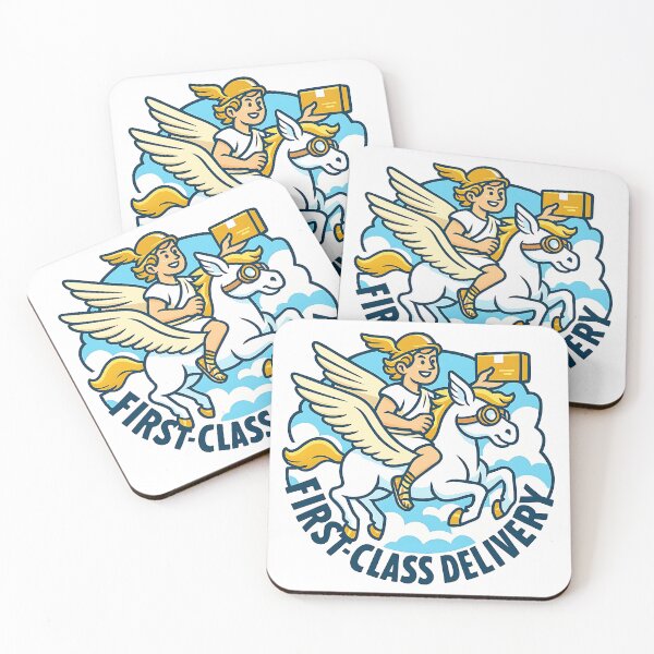 Item preview, First Class Delivery - Hermes & Pegasus designed and sold by Cheerioza.