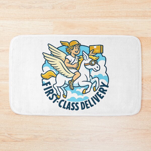 Item preview, First Class Delivery - Hermes & Pegasus designed and sold by Cheerioza.