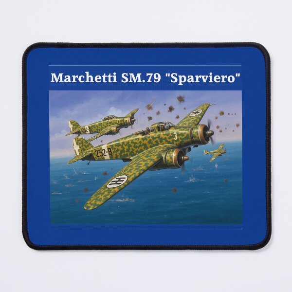 Item preview, WW2 Italian Aircraft Marchetti SM79 Bomber WWII Plane Aviation designed and sold by Blok45.