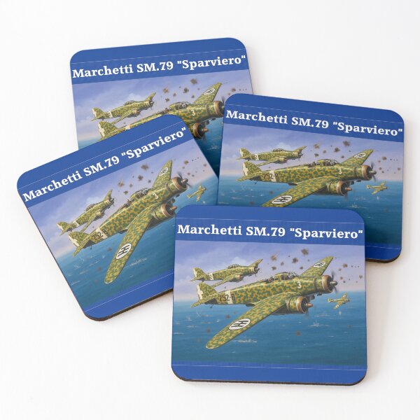 Item preview, WW2 Italian Aircraft Marchetti SM79 Bomber WWII Plane Aviation designed and sold by Blok45.