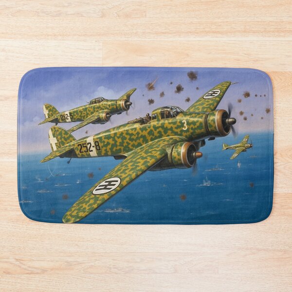 Item preview, WW2 Italian Aircraft Marchetti SM79 Bomber WWII Plane Aviation designed and sold by Blok45.