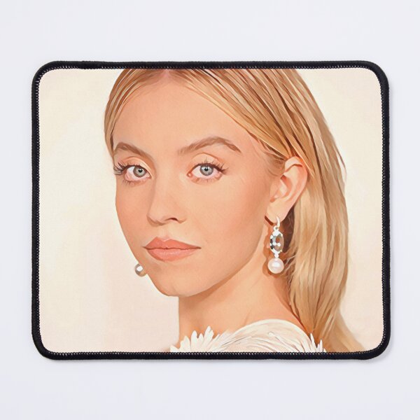Item preview, Sydney Sweeney white portrait designed and sold by Pinkgnomie.