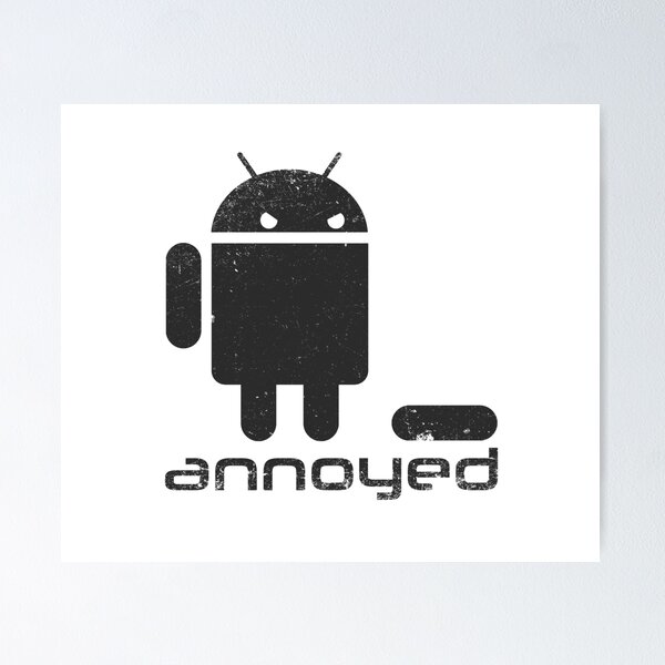 Artikel-Vorschau von Genervter Android - Schwarz, designt und verkauft von RycoTokyo81.