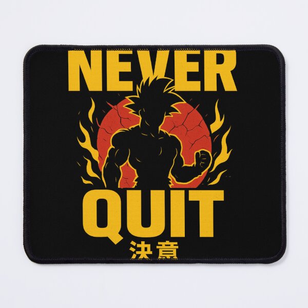 Item preview, Anime Power Motivation – Never Quit designed and sold by GenkaiToppā.