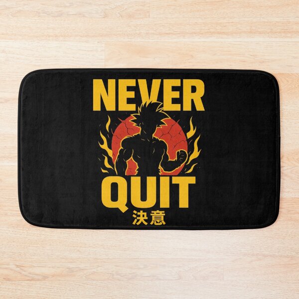 Item preview, Anime Power Motivation – Never Quit designed and sold by GenkaiToppā.