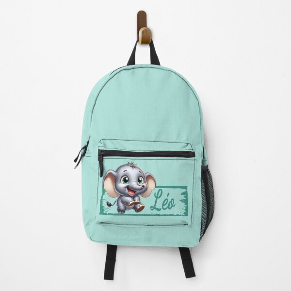 Item preview, Back to school for children - Cute baby elephant named Léo designed and sold by ILoveMoi.