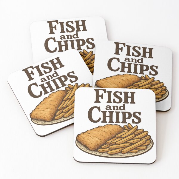 Item preview, Fish and Chips Illustration designed and sold by optimusprime39.